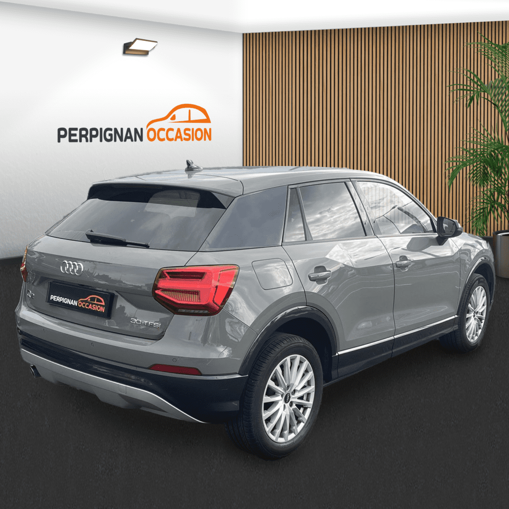 Audi Q2 Euro6d-T à vendre – vue arrière du SUV compact à Perpignan / voiture occasion Perpignan
